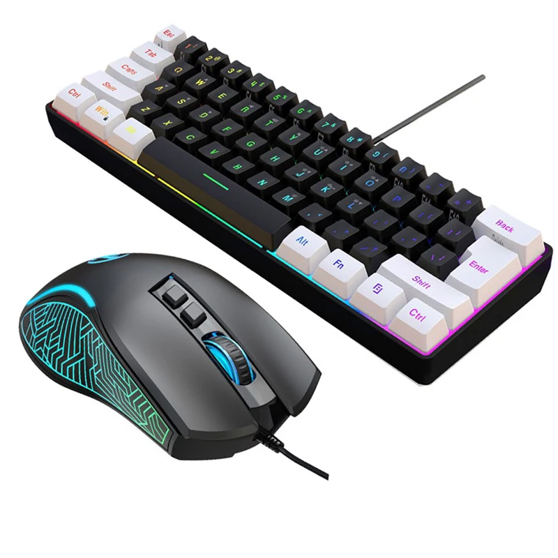 Gaming Keyboard Mouse And Headset Combo - Keyboard and Mouse 60% Computer Gaming