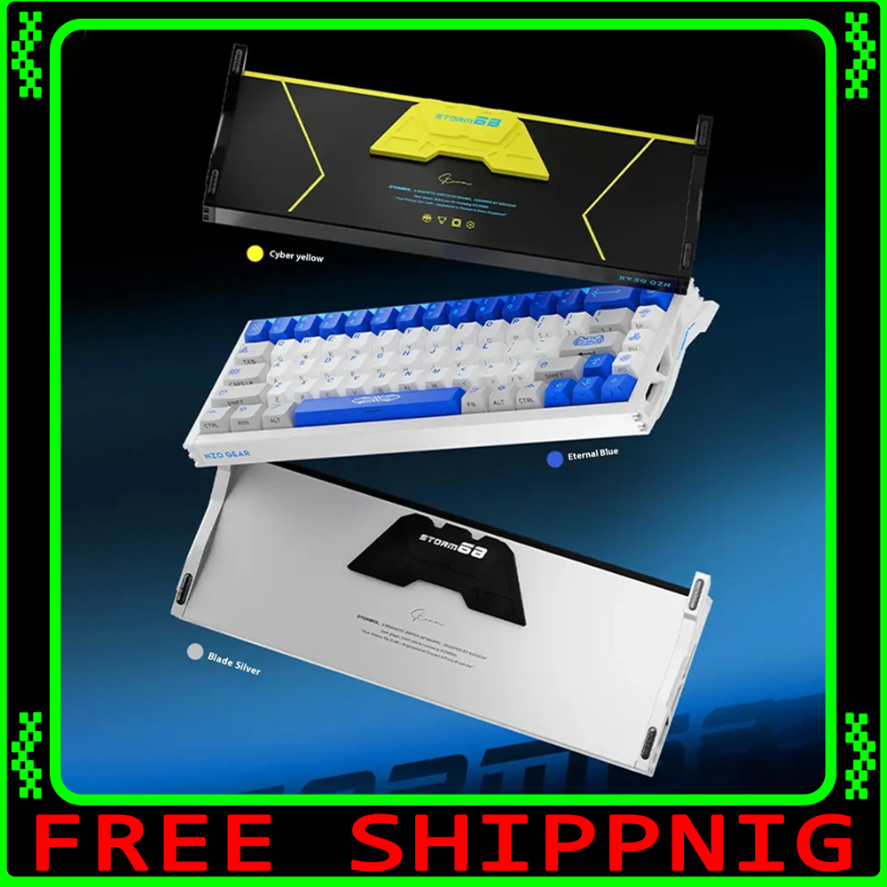 Gaming Keyboard Magnetic Switches - NZO STORM68 Anodized Aluminum Magnetic Switch