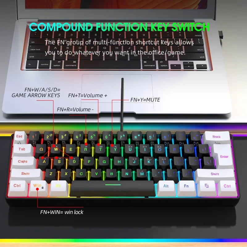 Keyboard and Mouse 60% Compute - огляд і ціна Gaming Keyboard Mouse And Headset Combo