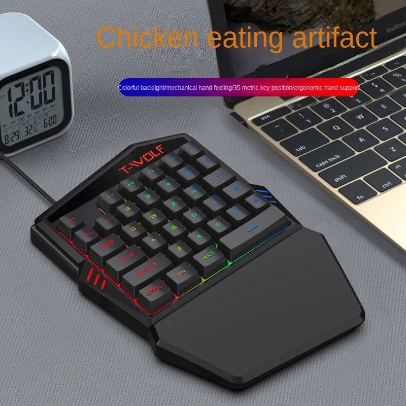 T-WOLF TF900 One Handed Keyboa - огляд і ціна Gaming Keyboard Hand