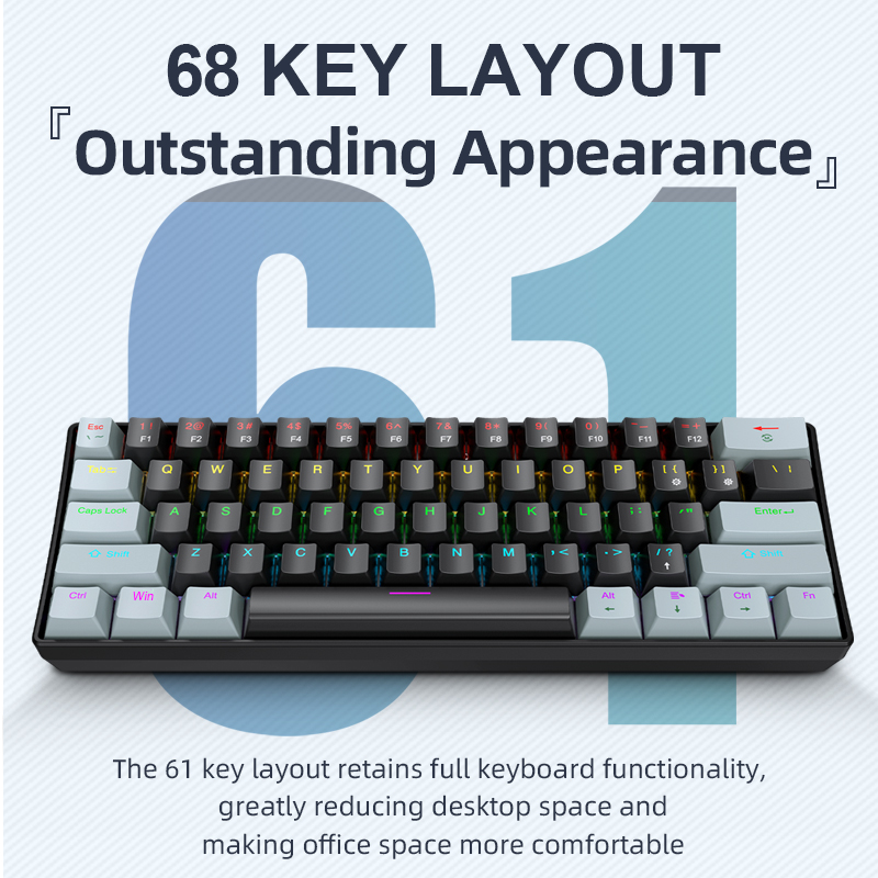 APAYADO K61 Mini Mechanical Ke - огляд і ціна Gaming Keyboard Mouse And Headset Combo