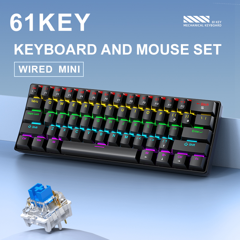 APAYADO K61 Mini Mechanical Ke - огляд і ціна Gaming Keyboard Mouse And Headset Combo
