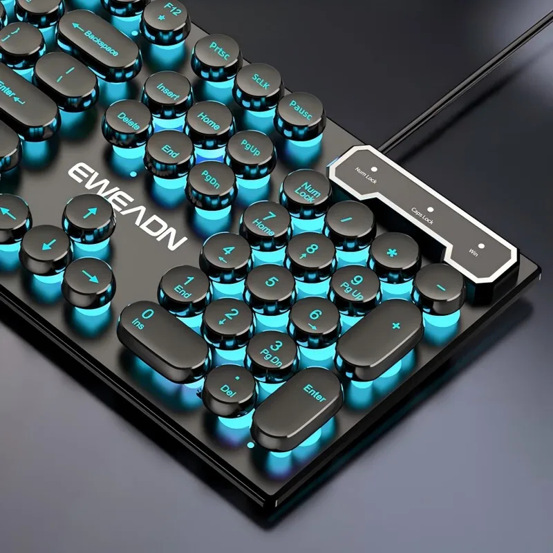 Retro Punk Mechanical Feel Key - огляд і ціна Gaming Keyboard Mouse