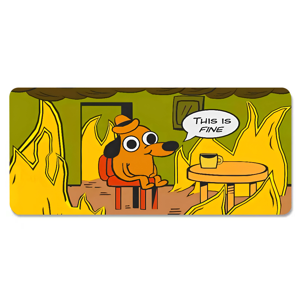 This Is Fine Dog Dachshund Mou - огляд і ціна Gaming Keyboard Mouse