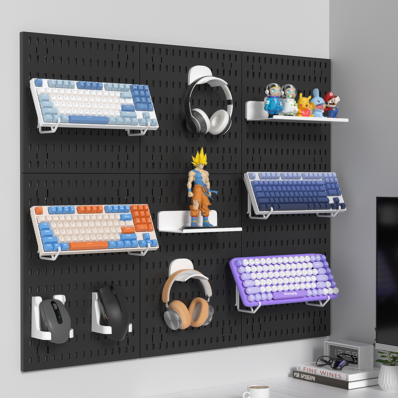 Adhesive Pegboard Shelf for Ga - огляд і ціна Gaming Keyboard Mouse