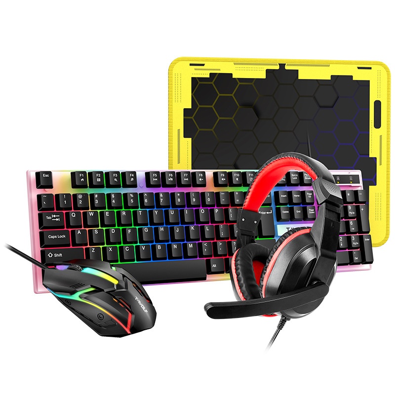 Spanish Russian Keyboard Layou - огляд і ціна Gaming Keyboard Mouse And Headset Combo