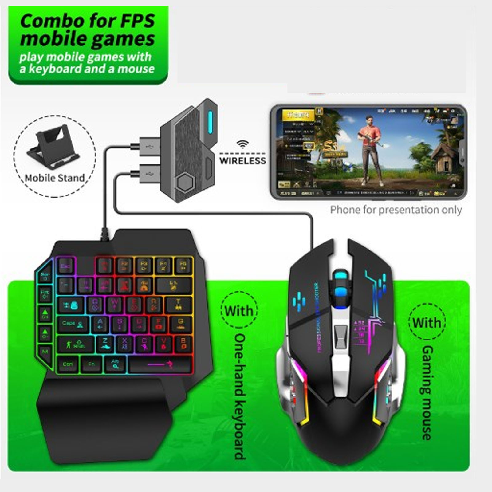 Keyboard Mouse Converter Set R - огляд і ціна Gaming Keyboard Hand