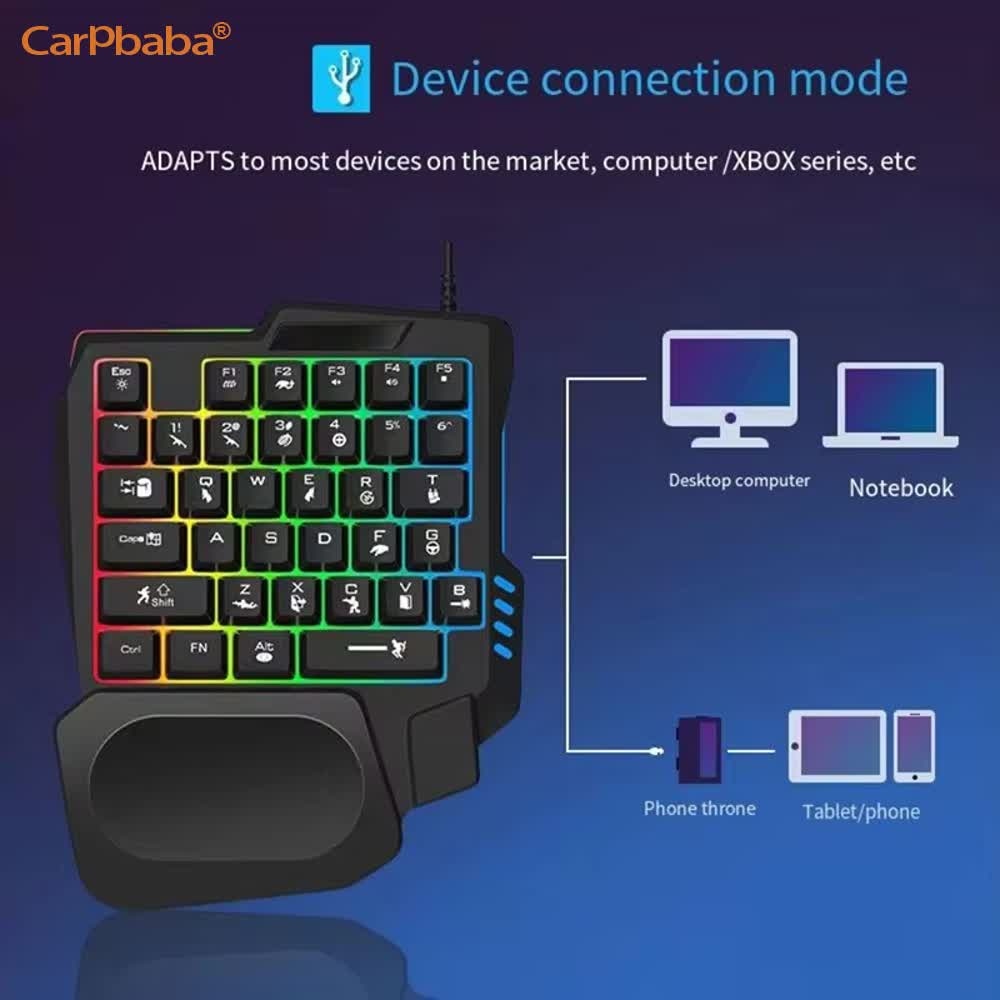 USB Single Hand One-Handed Gam - огляд і ціна Gaming Keyboard Hand