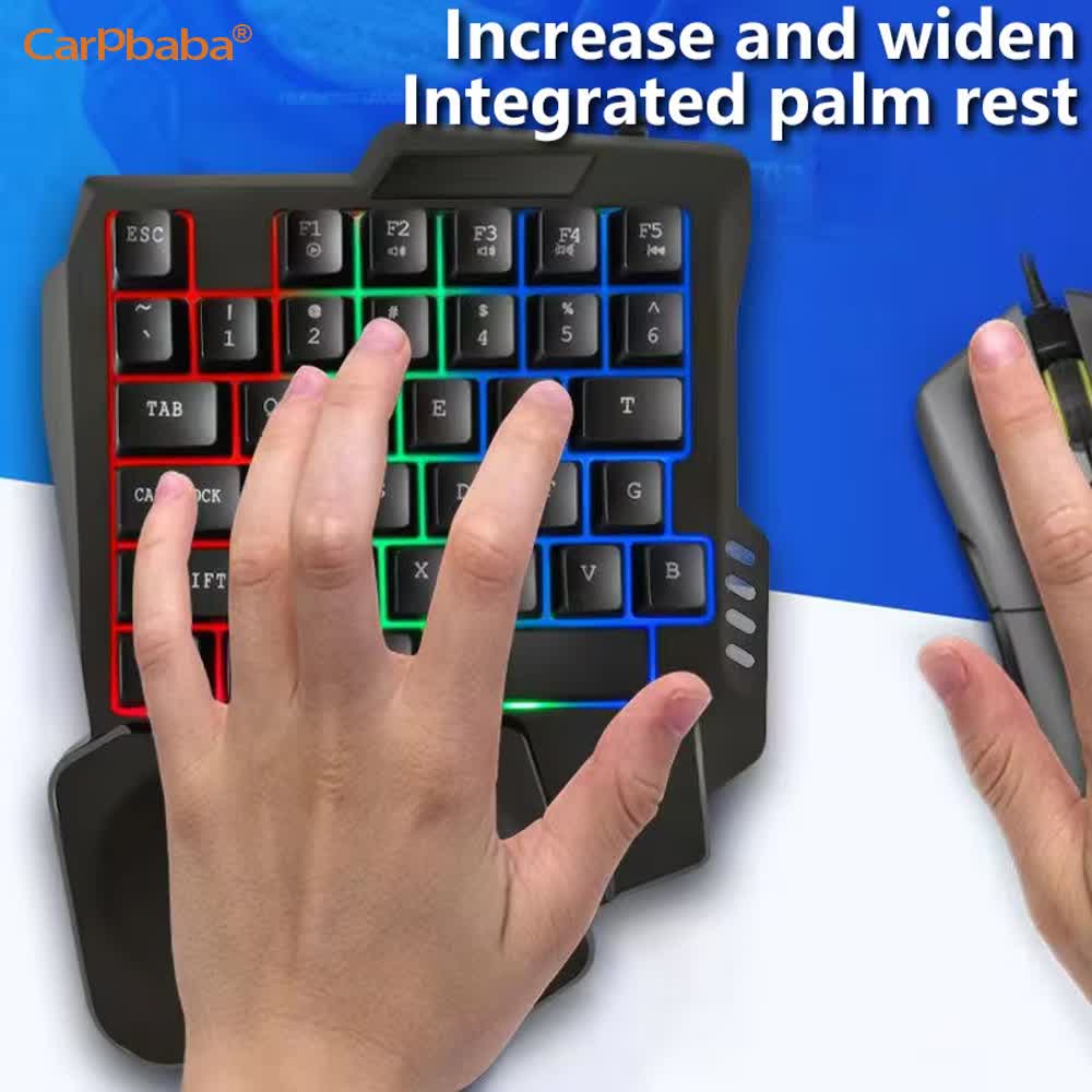 USB Single Hand One-Handed Gam - огляд і ціна Gaming Keyboard Hand