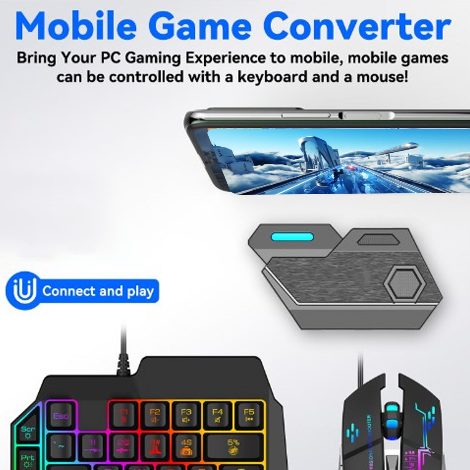 Mobile Game Combo Pack Bluetoo - огляд і ціна Gaming Keyboard Hand