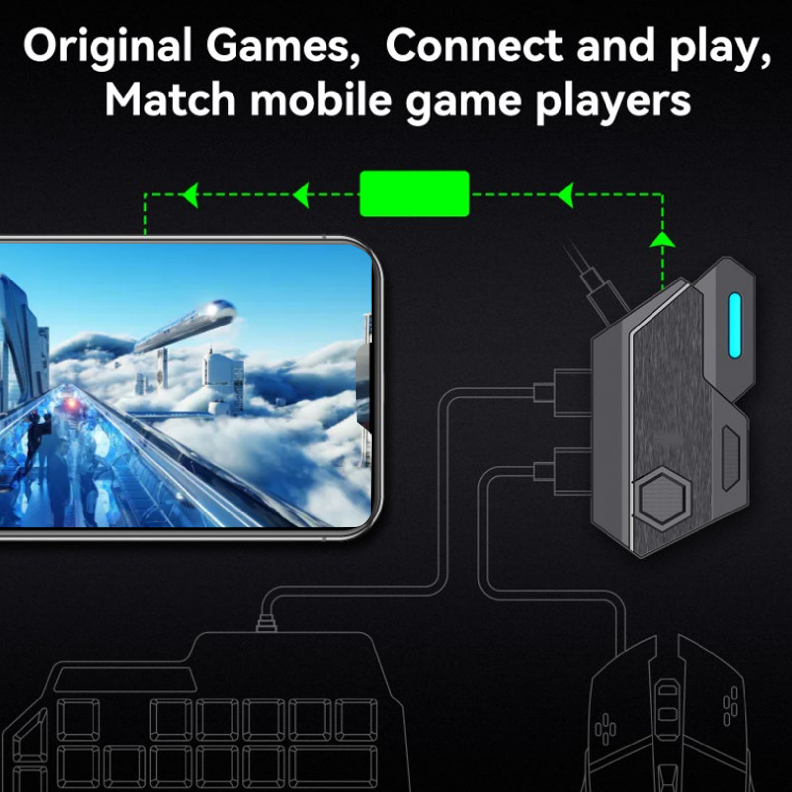 Mobile Game Combo Pack Bluetoo - огляд і ціна Gaming Keyboard Hand