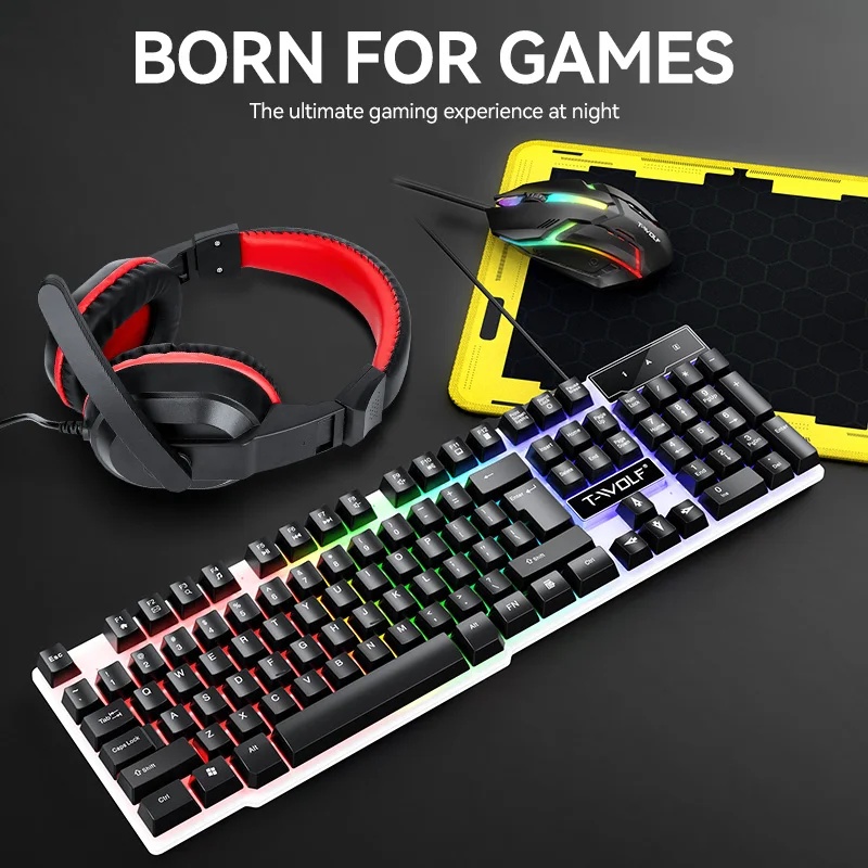 NEW USB Keyboard And Mouse Gam - огляд і ціна Gaming Keyboard Mouse And Headset Combo
