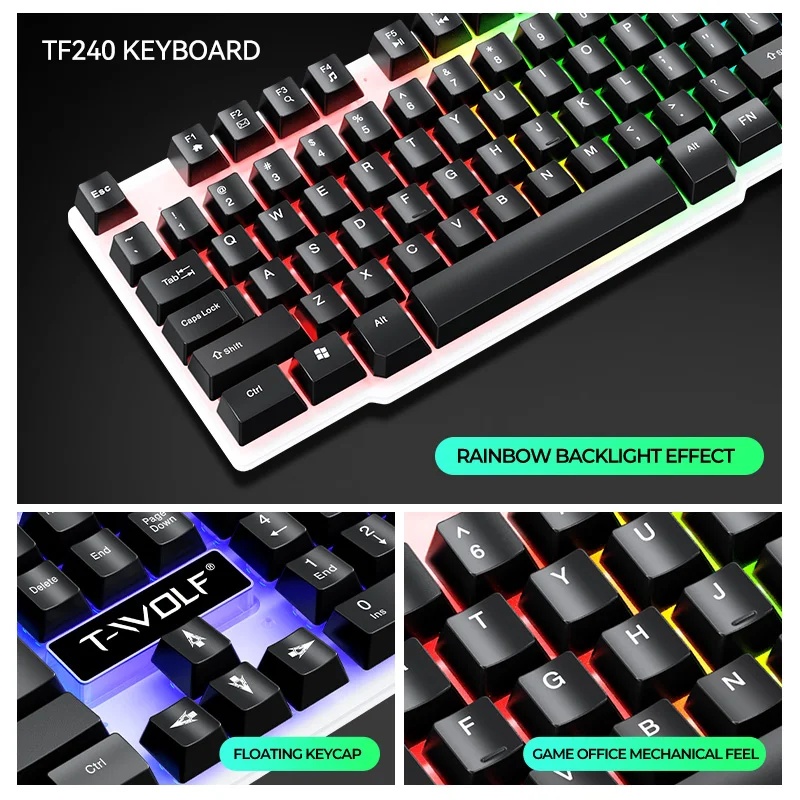 NEW USB Keyboard And Mouse Gam - огляд і ціна Gaming Keyboard Mouse And Headset Combo