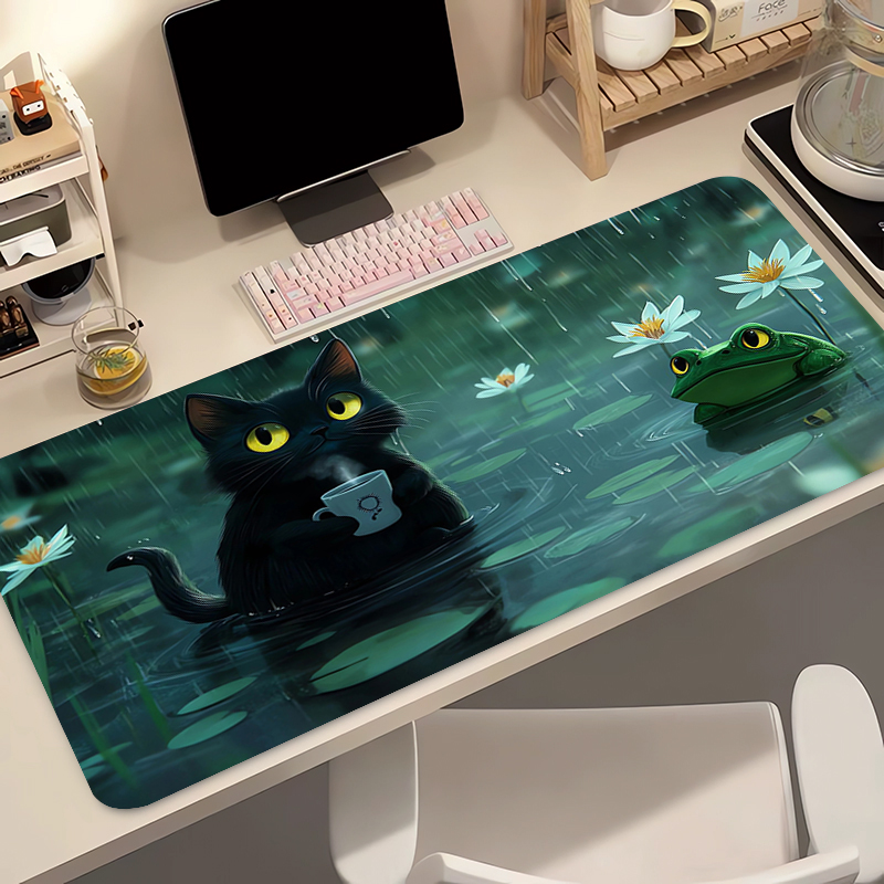 Kawaii Black Cat Silicone Soft - огляд і ціна Gaming Keyboard Mouse