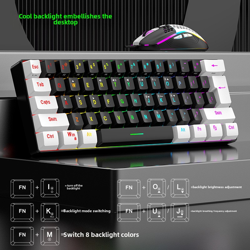 Keyboard and Mouse Sets 60% RG - огляд і ціна Gaming Keyboard Mouse And Headset Combo