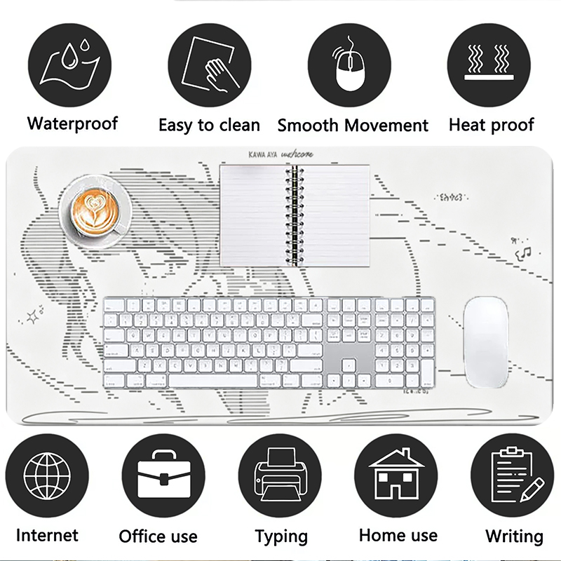 1Pcs Leather Mouse Pad Anime A - огляд і ціна Gaming Keyboard Mouse