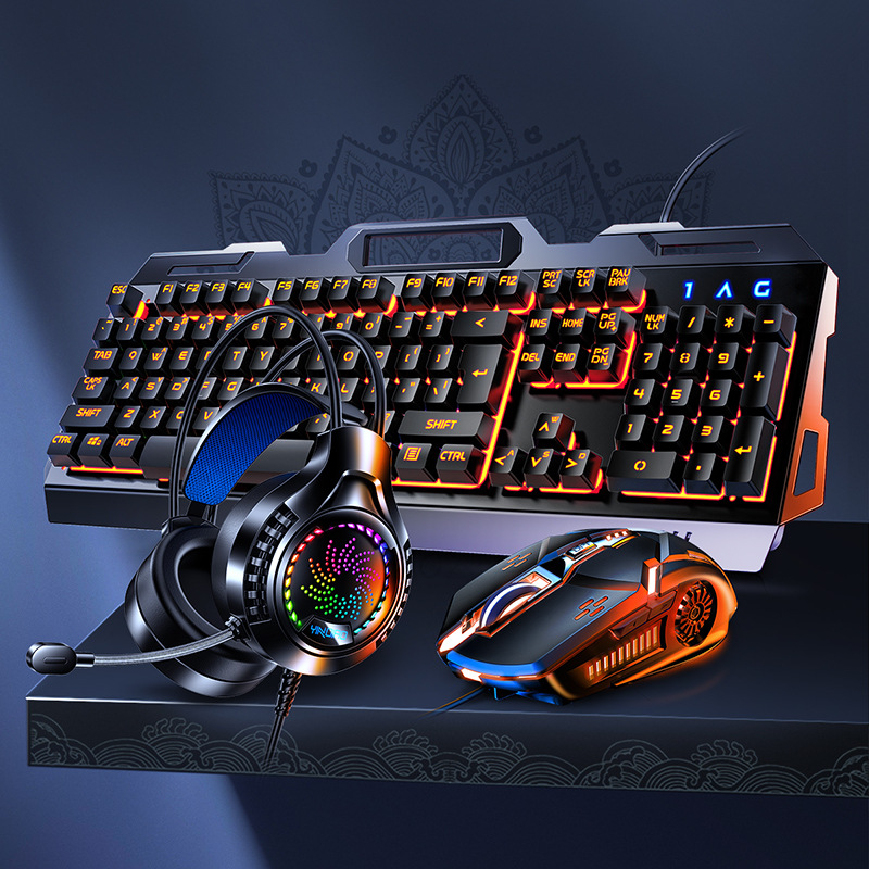 V2g5 Gaming Mechanical Handle  - огляд і ціна Gaming Keyboard Mouse And Headset Combo